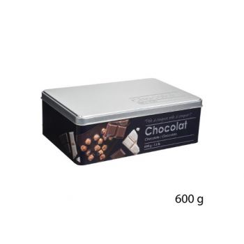 Recipient Ciocolata Relief, Metal, 20 X 13 X 6,8 cm
