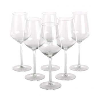Set 6 pahare din Sticla pentru Vin Diamond H23cm