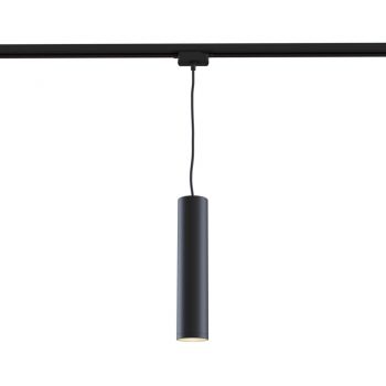 Pendul pentru sina cu inaltime reglabila din Aluminiu Negru D6xH180cm Track lamps