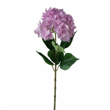 Fir de floare artificiala din Plastic Roz Hydrangea D22xH84cm