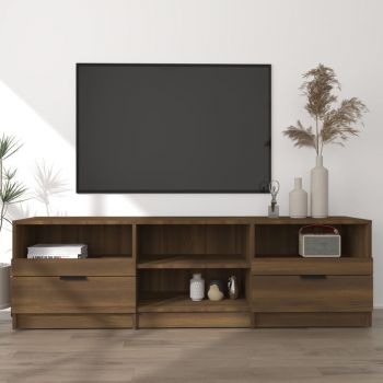 vidaXL Comodă TV, stejar maro, 150x33,5x45 cm, lemn prelucrat