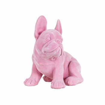Figurina decorativa din Polirasina Roz L23xH35cm Dog Miro Richmond Interiors