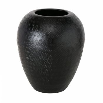Vaza din Aluminiu Negru D18xH21cm Noorwijk