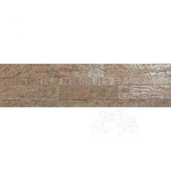 Panel 3D Quartit Flexibil SKIN - Copper, 60 x 15 cm (cu 3M pe spate)