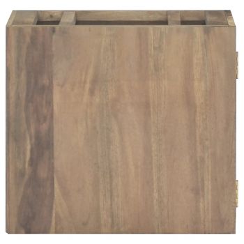 vidaXL Dulap pentru baie de perete, 45x30x40 cm, lemn masiv de tec
