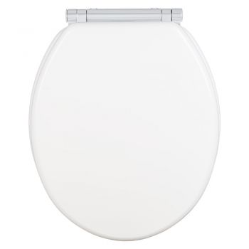 Capac toaletă alb cu închidere automată 37 x 43 cm Morra - Wenko