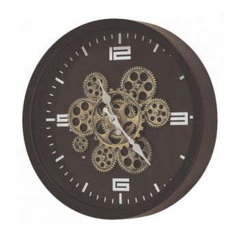 Ceas de Perete Rotund cu rama din Metal Maro Industrial D38cm