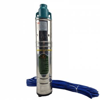 Pompa submersibila cu melc AquaMann Premium, refulare 160m, debit 3.5m3 h, inox, 12 metri cablu, bobinaj cupru