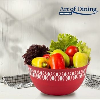 Bol Art of Dining, 28x13 cm, 5L, plastic, rosu
