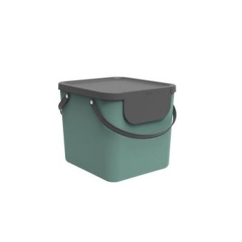 Cos colectare selectiva verde inchis Rotho Albula 40 L