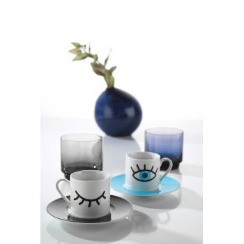 Set de cafea Kutahya Porselen, RU04KT42011008, 4 piese, portelan