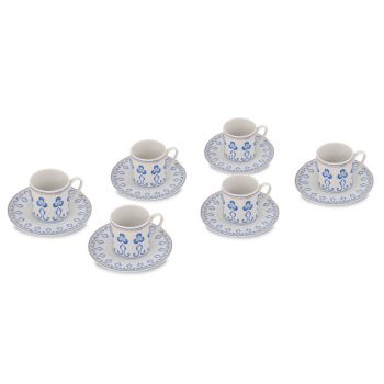 Set de cafea Kutahya Porselen, RU12KT4309727, 12 piese, portelan ieftin