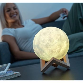 Lampa cu led reincarcabila in forma de luna