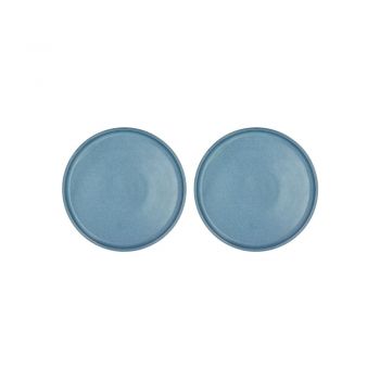 Set 2 farfurii din porțelan pentru desert Villa Collection Fjord, ø 20,8 cm, albastru
