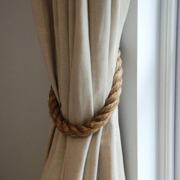 Accesoriu perdea / draperie Rope, Elvila Original, 60 cm, fixare pe perete