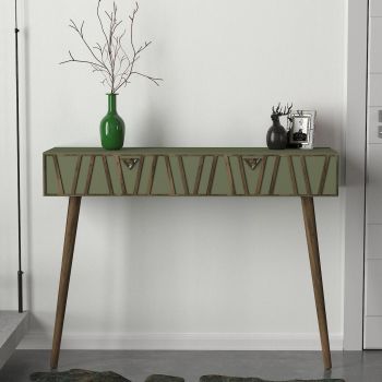 Consola Forest, Tera Home, 120x35x89 cm, maro/verde inchis