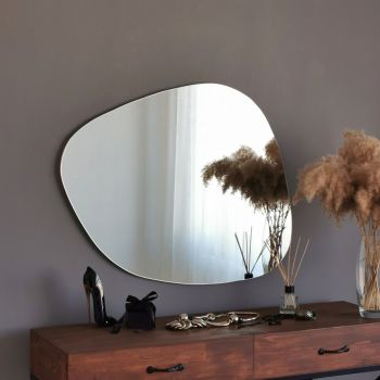 Oglinda decorativa Soho Ayna, Neostill, 75x58 cm, alb ieftina