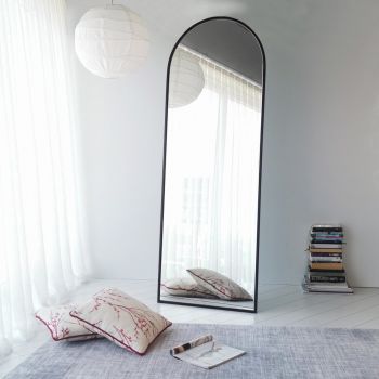 Oglinda decorativa Portal, Neostill, 65x180 cm, negru mat
