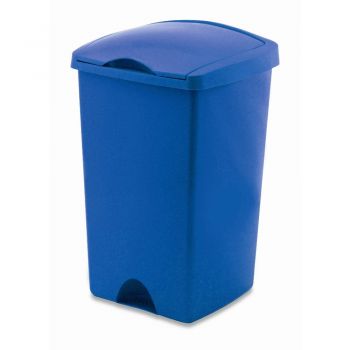 Coș de gunoi cu capac Addis Lift, 50 l, albastru