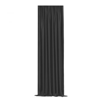 Draperie semi-opacă neagră 250x100 cm - Mila Home