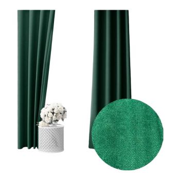 Draperie semi-opacă verde 260x100 cm - Mila Home