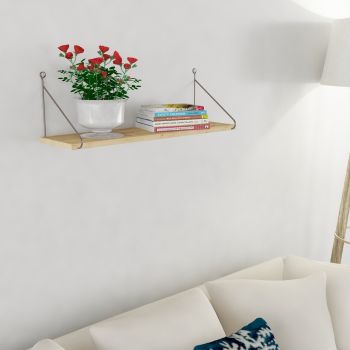 Raft pentru perete Armoni, Decormet, 72x20x20 cm, bej/maro ieftina