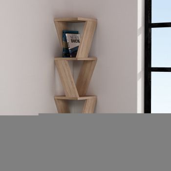 Raft pentru perete, Homitis, Zena - Oak, 22x22x85 cm
