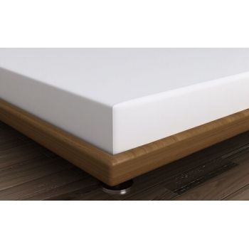 Cearceaf de pat cu elastic, 180x200 cm, 100% bumbac ranforce, Beverly Hills Polo Club, White, alb