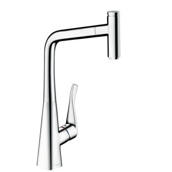 Baterie bucatarie Hansgrohe M7115-H320 ComfortZone 320 dus extractibil crom