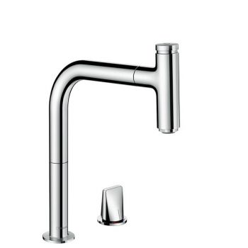 Baterie bucatarie Hansgrohe M7119-H200 din doua elemente ComfortZone 200 dus extractibil crom