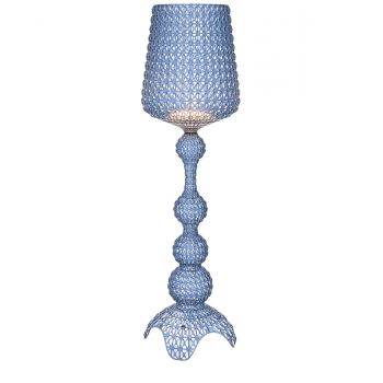 Lampadar Kartell Kabuki design Ferruccio Laviani LED 25W h165cm bleu transparent