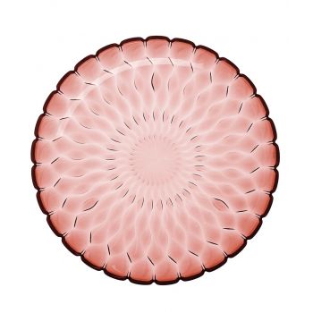 Platou Kartell Jelly design Patricia Urquiola 45cm roz transparent