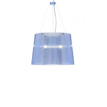 Suspensie Kartell Ge' design Ferruccio Laviani E27 max 70W h37cm bleu transparent