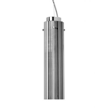 Suspensie Kartell by Laufen Rifly design Ludovica & Roberto Palomba LED 10W h30cm crom metalizat