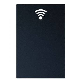 Tabla de scris autoadeziva Securit Silhouette WiFi 38x25x0 3cm include marker creta negru