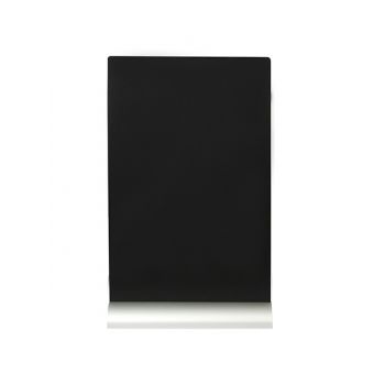 Tabla de scris Securit Silhouette A4 30 8x21x6cm baza aluminiu include marker creta negru