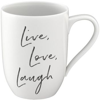Cana Villeroy & Boch Statement Live Love Laugh 340ml ieftina