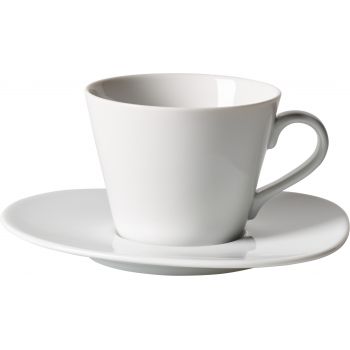 Ceasca si farfuriuta cafea like. By Villeroy & Boch Organic White 0.27 litri ieftina