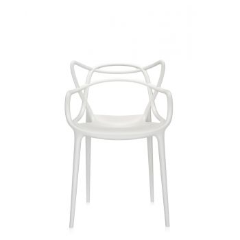 Set 2 scaune Kartell Masters design Philippe Starck & Eugeni Quitllet alb