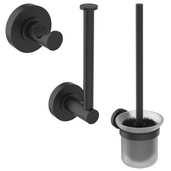 Set accesorii de baie Ideal Standard IOM I negru mat la reducere
