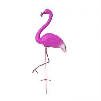 Flamingo decorativ pentru gradina, inaltime 65cm / EXT 6072