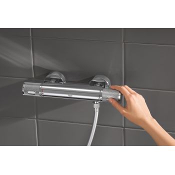 Baterie cabina dus Grohe Grohtherm 1000 Performance,termostat,crom,montare perete-34776000