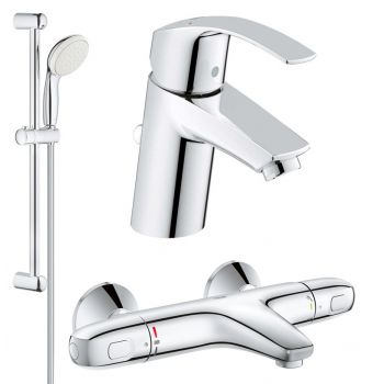 Set complet baterii baie cada termostat Grohe Grohtherm 1000 (33265002,34155003,27853001)