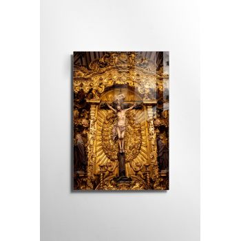 Tablou Sticla Jesus 1139 Multicolor, 30 x 45 cm
