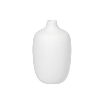 Vază din ceramică Blomus Ceola, înălțime 13 cm, alb