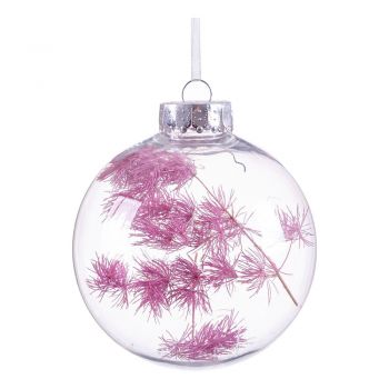 Glob de Crăciun cu detalii Casa Selección , ø 8 cm, roz