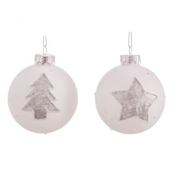 Ornamente de Crăciun din sticlă în set de 2 bucăți Casa Selección