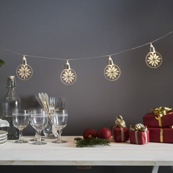 Ghirlandă luminoasă cu 10 de becuri, lungime 180 cm de Crăciun Ornament – Star Trading
