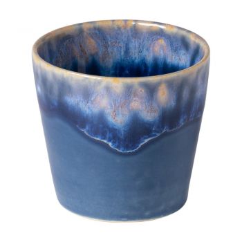 Ceașcă pentru espresso din gresie ceramică Costa Nova, 90 ml, albastru - alb