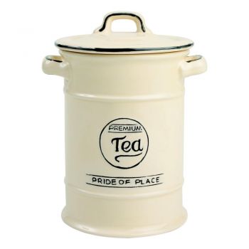 Recipient ceramic pentru ceai T&G Woodware Pride of Place, crem